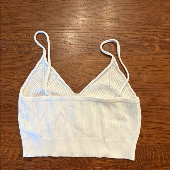 White Ribbed Bralette - Picture 2 of 2